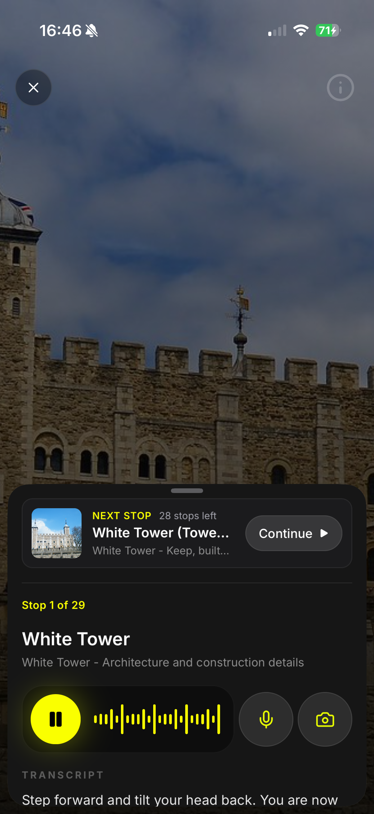 TEVEL Audio Tour App